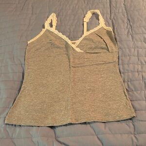 Victoria's Secret Light Gray Logo Interior Label Camisole